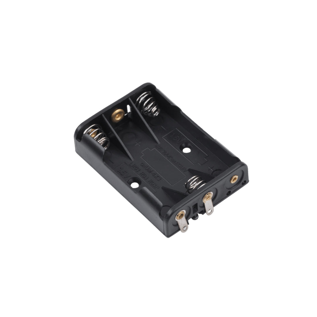 Flachbatteriekasten Korb 3xR3 AAA schwarz GNI0056