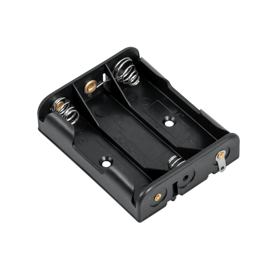 Batteriekorb 3xAA quadratisch in Kunststoff schwarz GNI0052