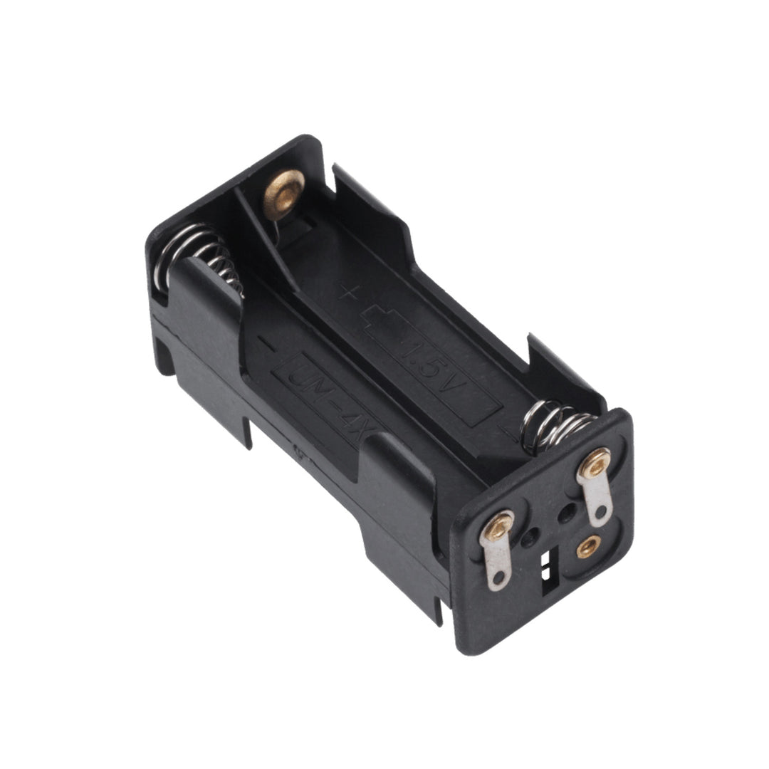 Batteriefachkorb 4xR3 AAA quadratisch schwarz GNI0057