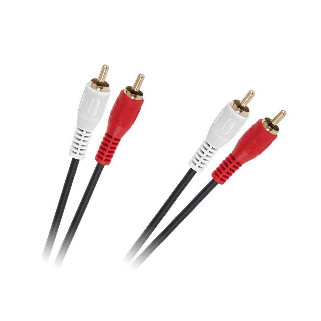 Audiokabel 2x2 Cinch RCA 1.5m 4mm KPO2613-1.5