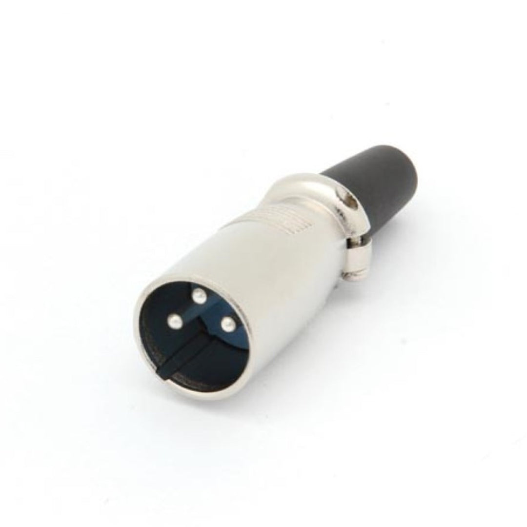 3P XLR-Stecker kurz CA093 für Audiosysteme vernickelt