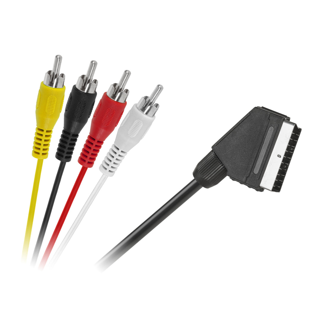 RTV Kabel Euro-Scart - 4x RCA Cinch 1,5m KPO2710-1,5