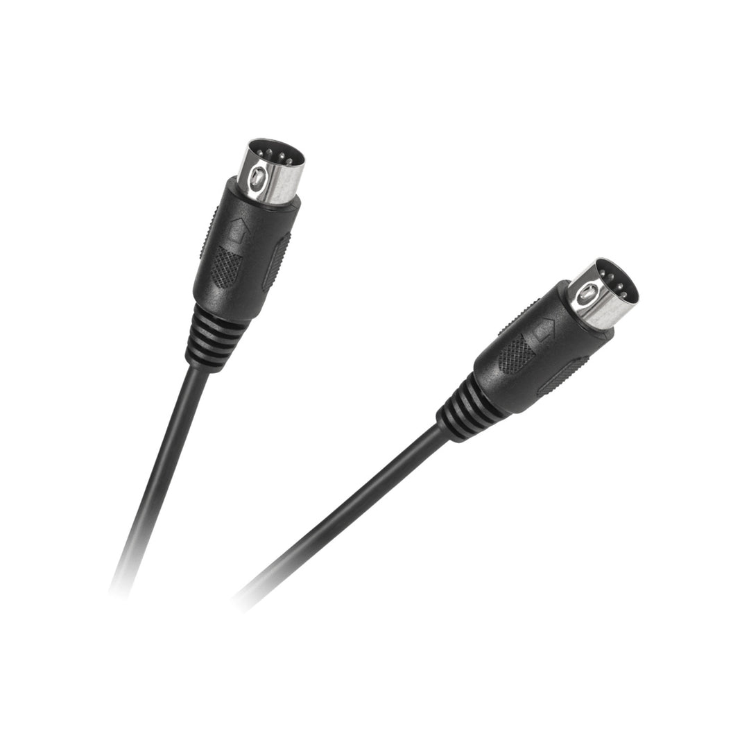 Audiokabel DIN5 Stecker-zu-Buchse 1,2m schwarz KPO2791-1.2