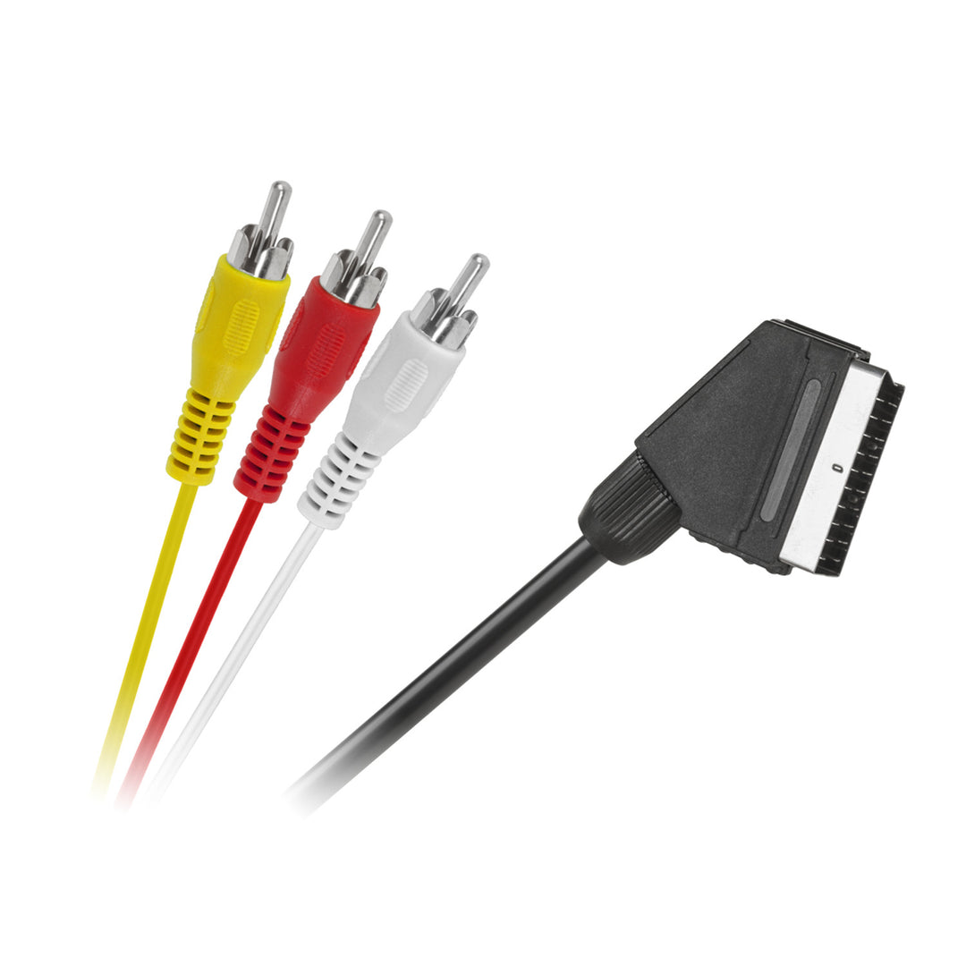 EURO-Kabel 3 x RCA 1,5m für Audio-Video-Übertragung