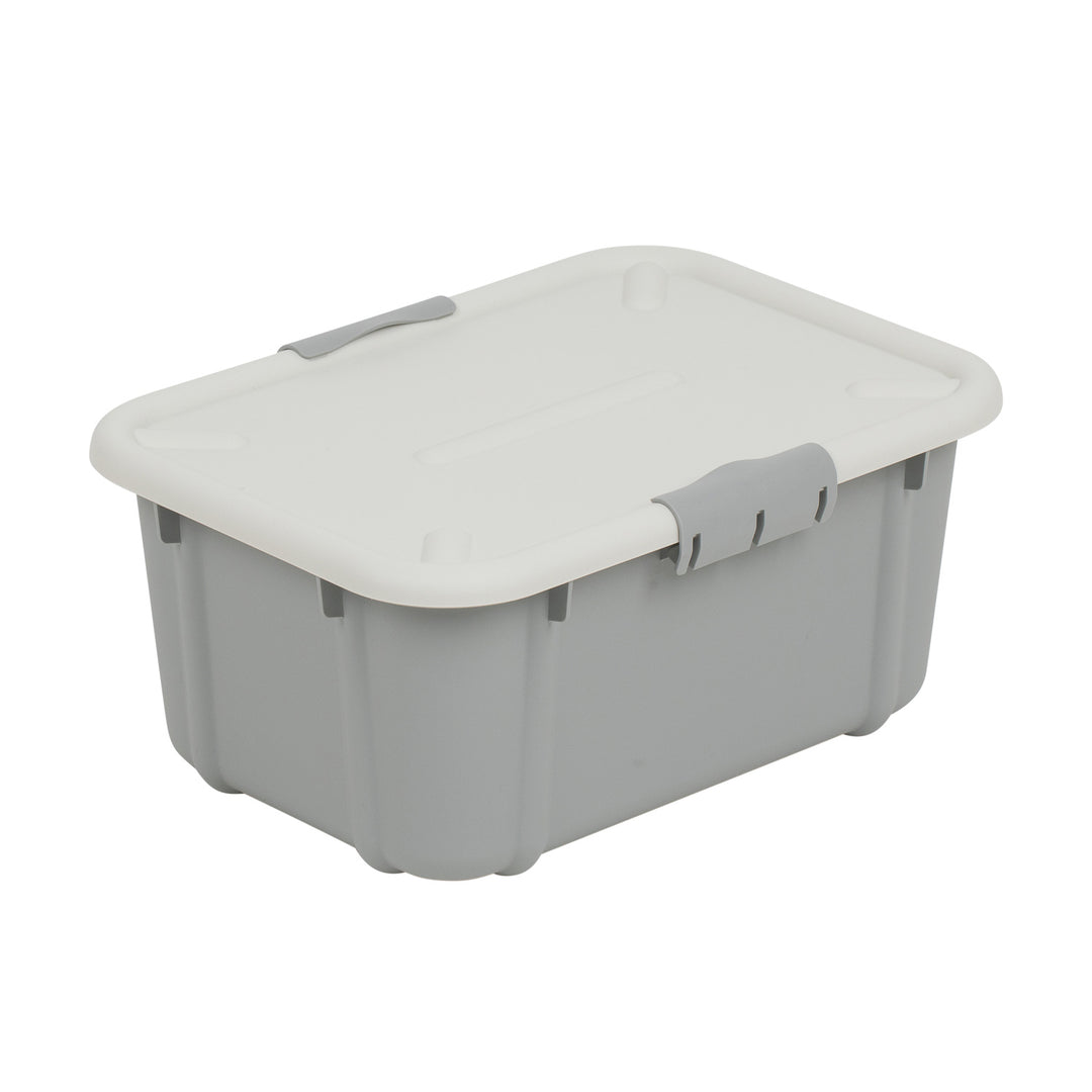 BranQ Velur 8L Aufbewahrungsbox mit Deckel hellgrau