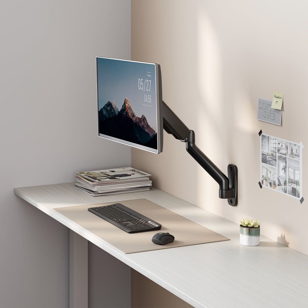 Maclean Doppelarm-Monitor-Wandhalterung, 17-32", 9kg max, MC-332