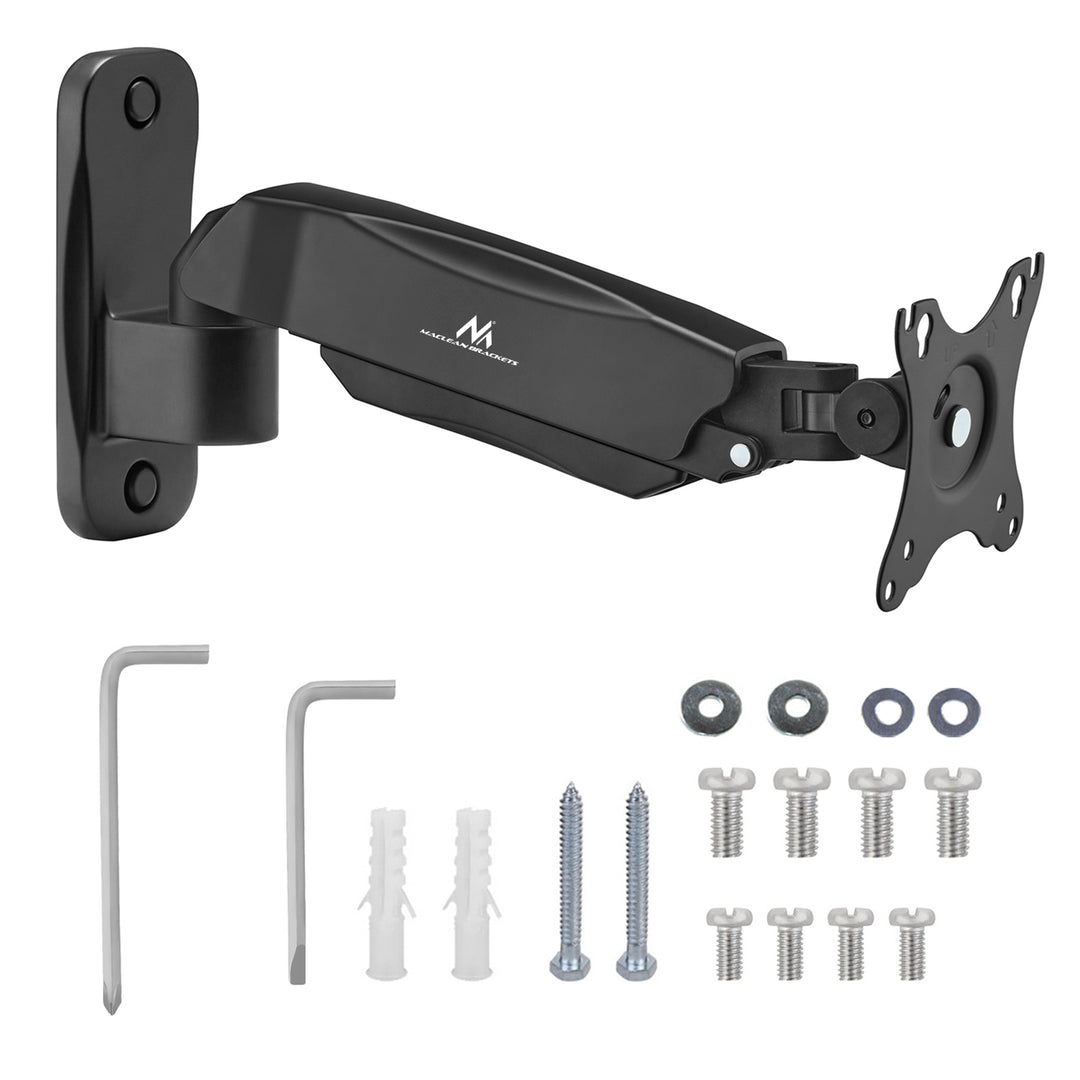 Maclean Monitor-Wandhalterung, 17-32'', 9kg max, mechanische Feder, MC-979