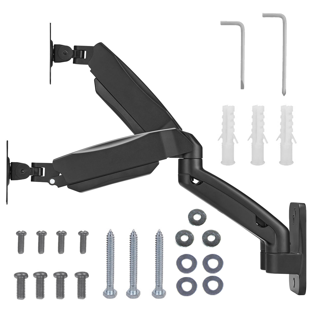Wandhalterung für zwei Monitore, 17-32'', 9kg max, mechanische Feder, MC-988