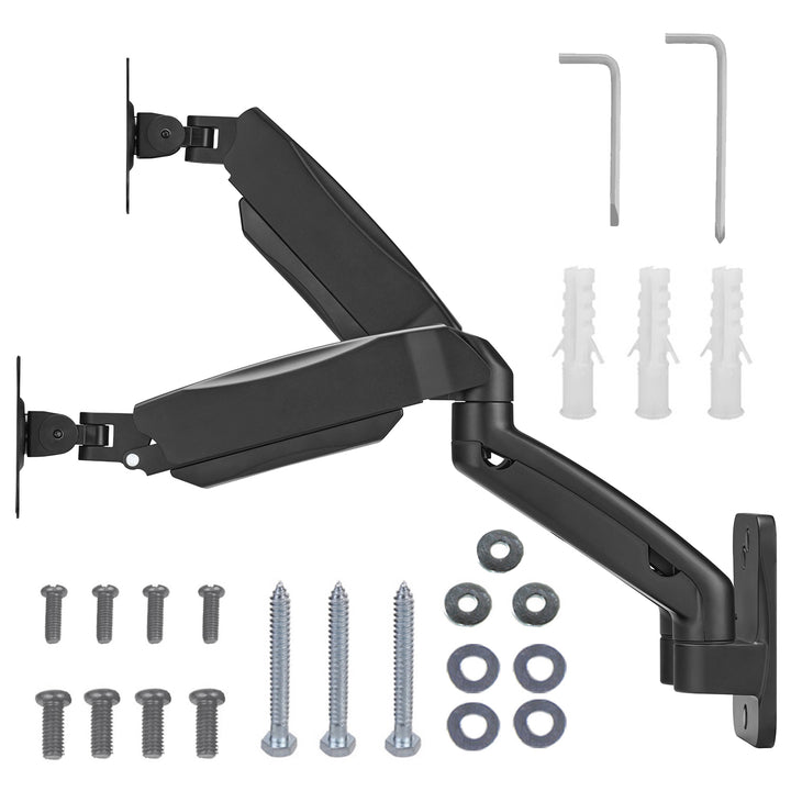 Wandhalterung für zwei Monitore, 17-32'', 9kg max, mechanische Feder, MC-988