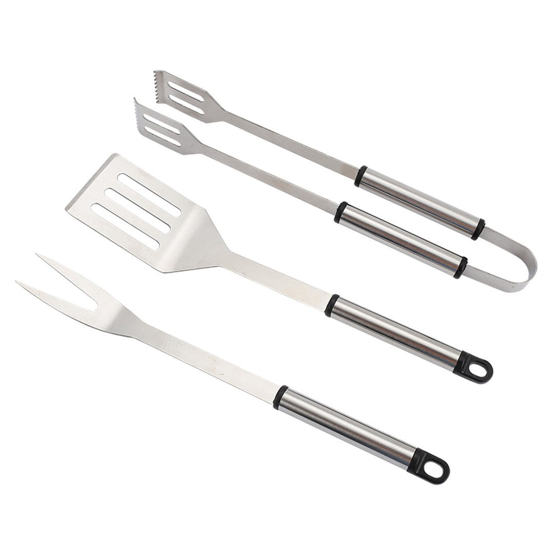Master Grill&Party Grill Zubehörset, Spatel, Gabel, Zange, Edelstahl, MG115