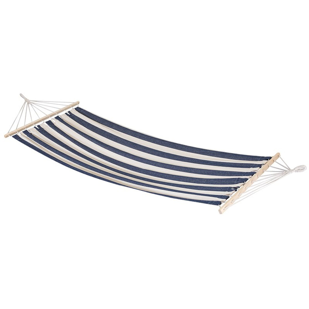 Hängematte mit Querstange, 200x100 cm, 70% Baumwolle / 30% Polyester, bis 120 kg, JLH004