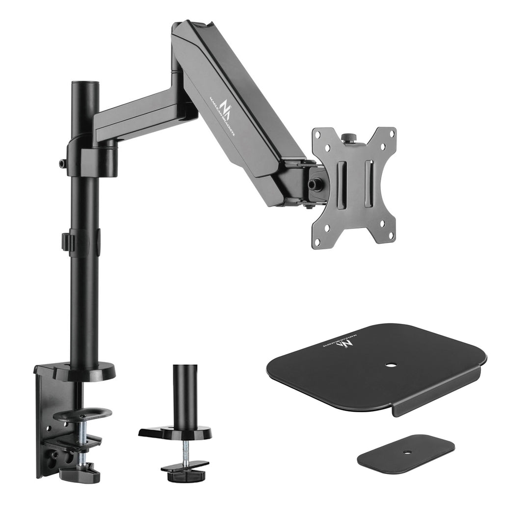 Maclean Monitorhalterung, Doppelarm, mit Gasfeder, 17"-32", 8 kg, MC-775 + MC-929