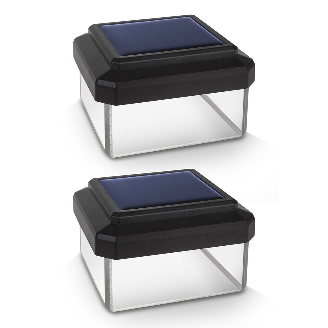 2x GreenBlue LED-Pfostenleuchte, 80x80mm, Hüllendach, GB127