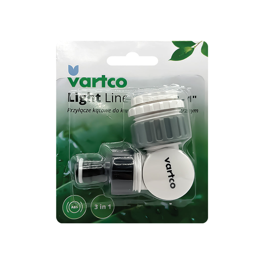 Agaplast Anschluss, gewinkelt, für Wasserhahn mit Innengewinde, 1/2"-3/4"-1", LL01-023