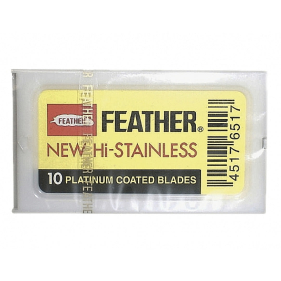 Feather-Rasierklingen, rostfreier Stahl, 10 Stück, gelb, 81-s