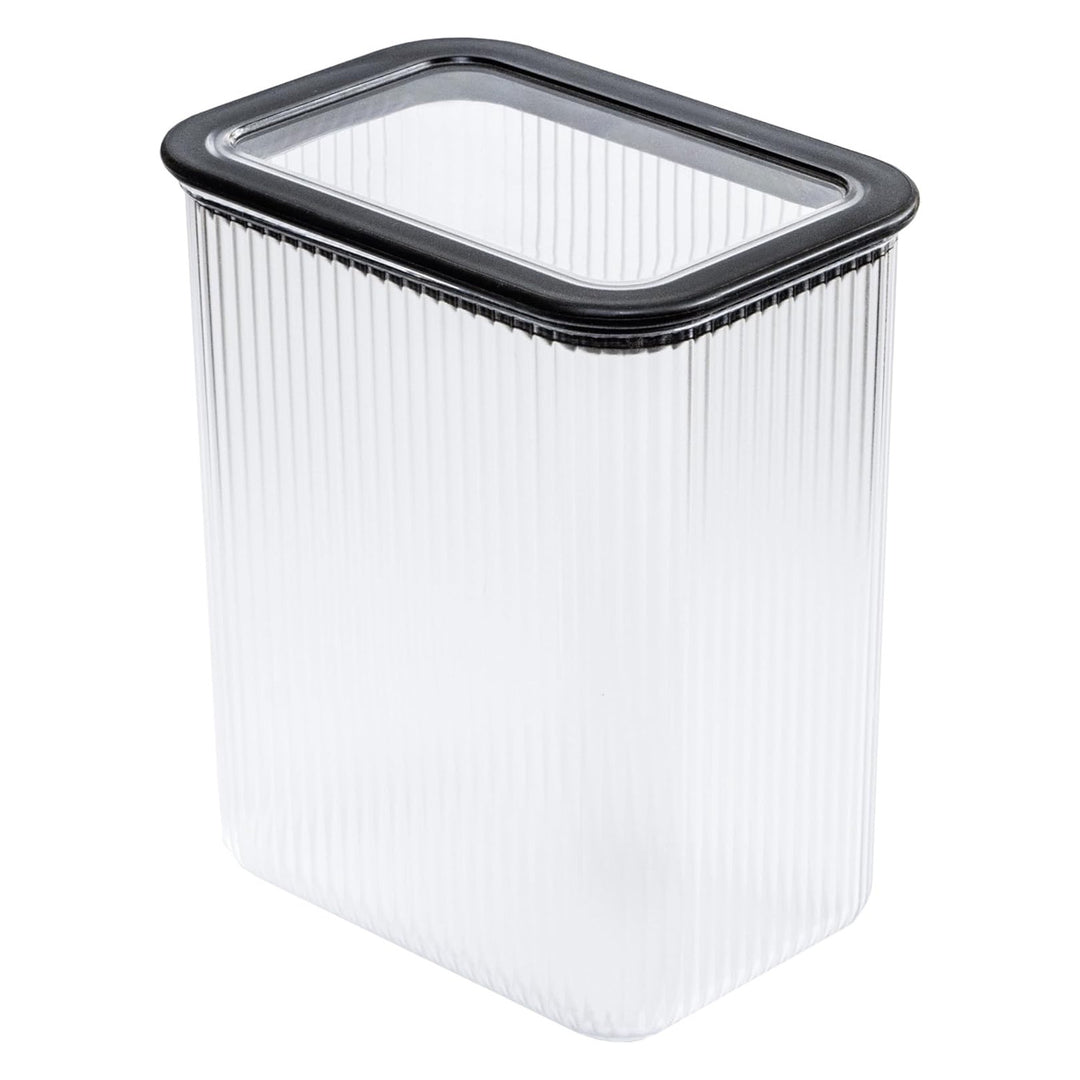 Branq Küchenbehälter, für Lebensmittel, 2,33 l, transparent mit schwarzem Verschluss, Neroli