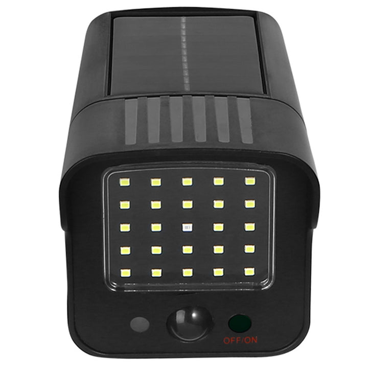 Solar Kamera-Attrappe, blinkende LED, Bewegungsmelder, LED-Beleuchtung, kostenloser Aufkleber, SOL1803S, 4 Stück