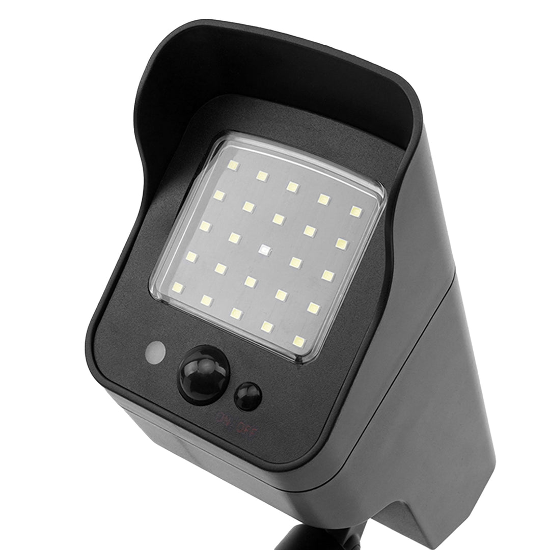 Solar Kamera-Attrappe, blinkende LED, Bewegungsmelder, LED-Beleuchtung, kostenloser Aufkleber, SOL1803S, 4 Stück