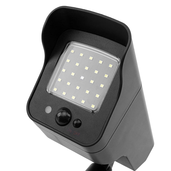 Solar Kamera-Attrappe, blinkende LED, Bewegungsmelder, LED-Beleuchtung, kostenloser Aufkleber, SOL1803S, 4 Stück
