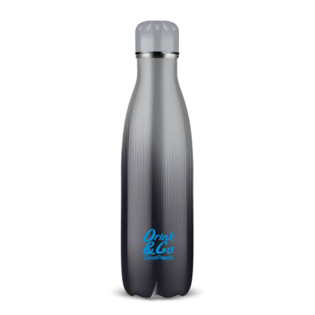 Coolpack Thermoflasche, 0.5L, Edelstahl, grau, Drink & Go Z04511
