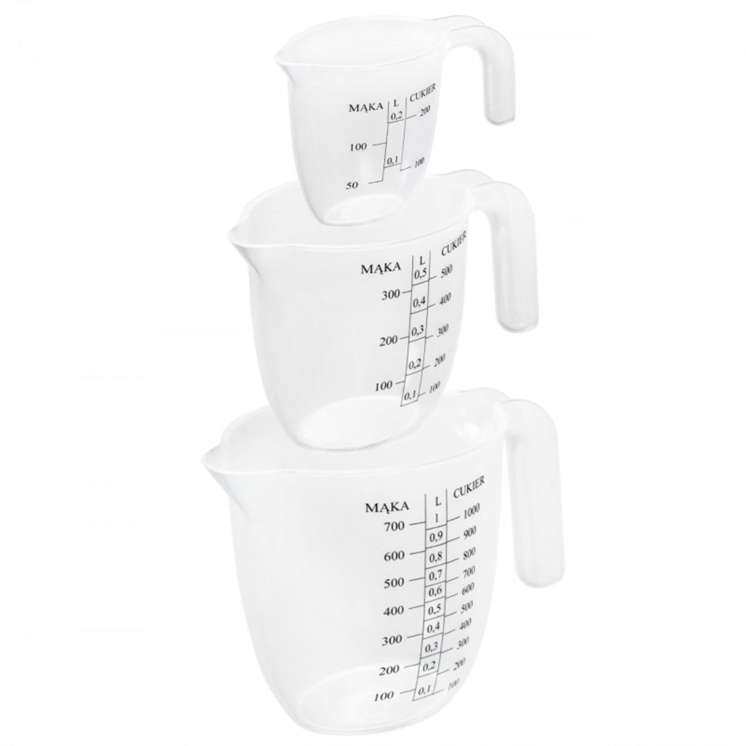 Practic Küchenmessbecher-Set, 3-teilig, graduiert, 56120719