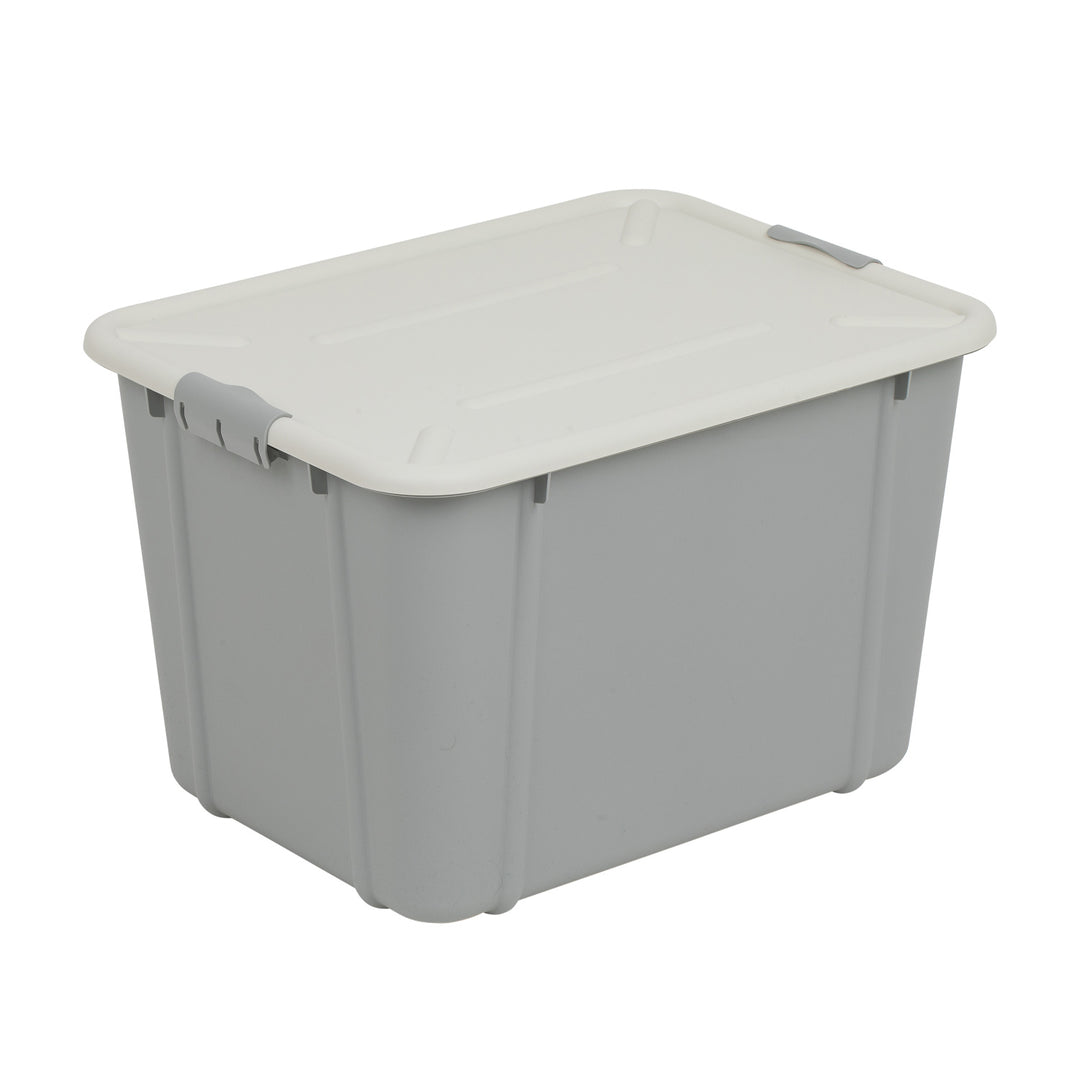 BranQ Velur 30L Aufbewahrungsbox mit Deckel hellgrau