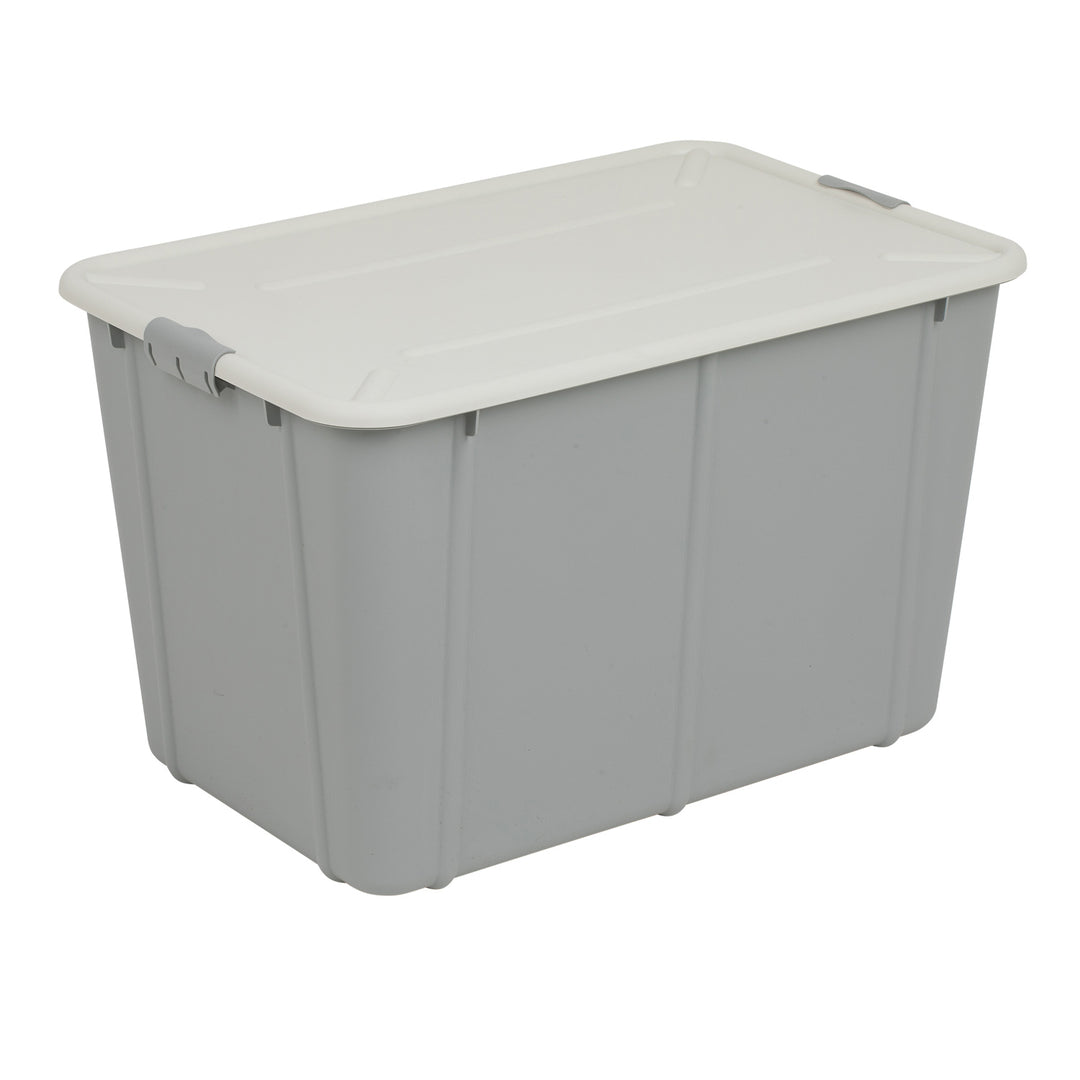 BranQ Velur 60L Aufbewahrungsbox mit Deckel hellgrau