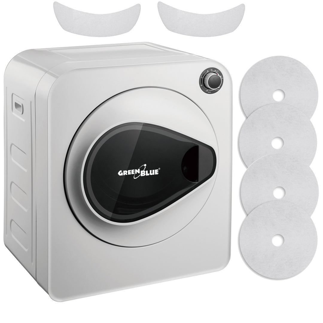 GreenBlue elektrischer Wäschetrockner für 3 kg Wäsche, GB405+ 2 Stk. GreenBlue GB483 Wäschetrockner Filtersatz