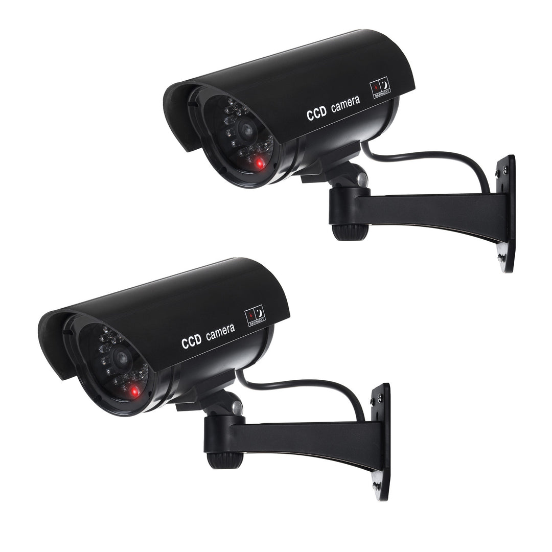 Kamera-Attrappe mit blinkender LED IR1100 B IR outdoor, schwarz, 2 Stück