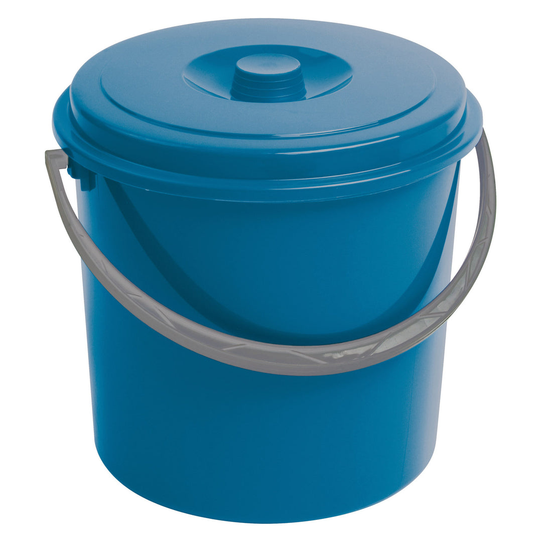 Curver Eimer, mit Deckel, komfortabler Griff, 16L, blau, 235235