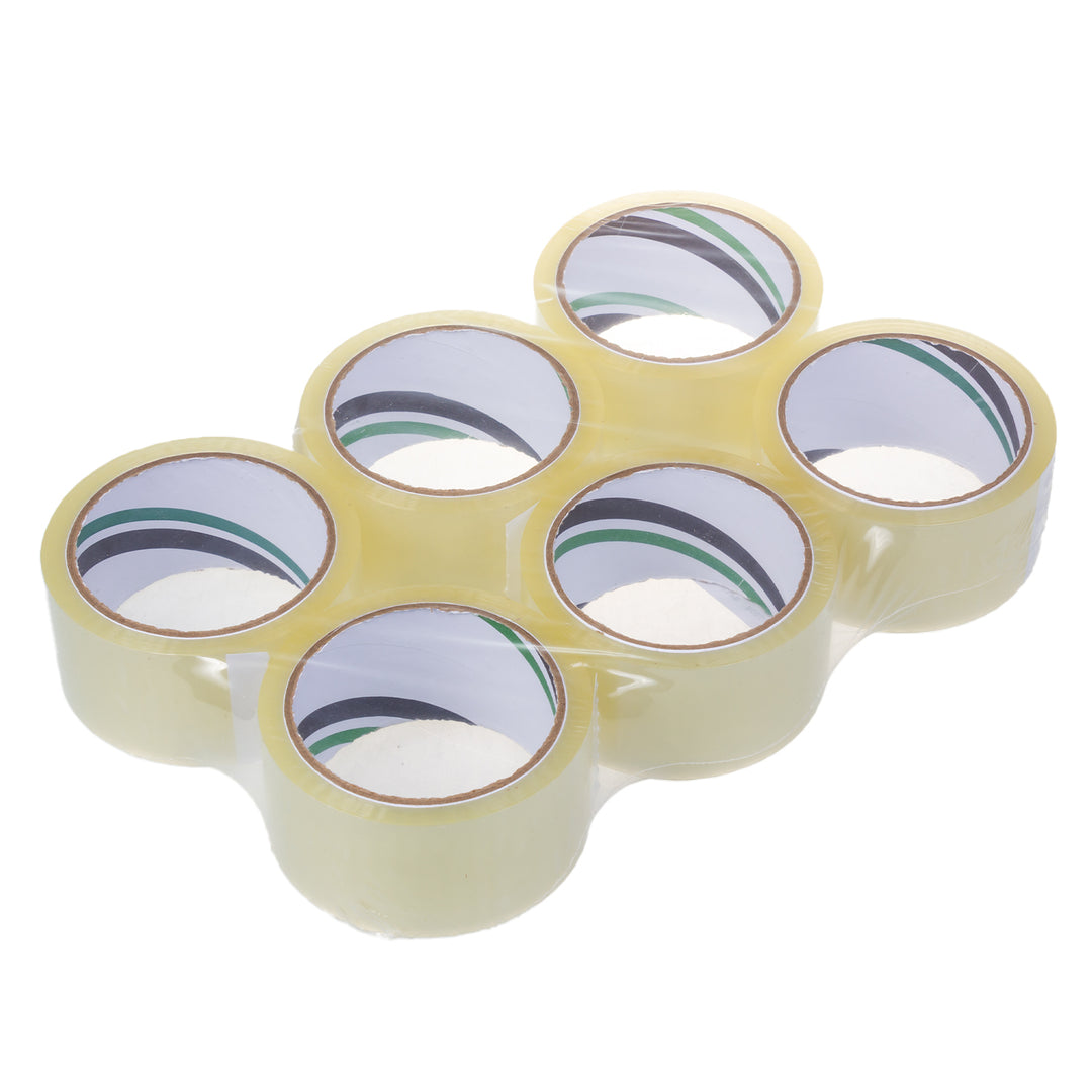 Selbstklebendes transparentes Acryl-Verpackungsband 54m 48mm - 6 Stück