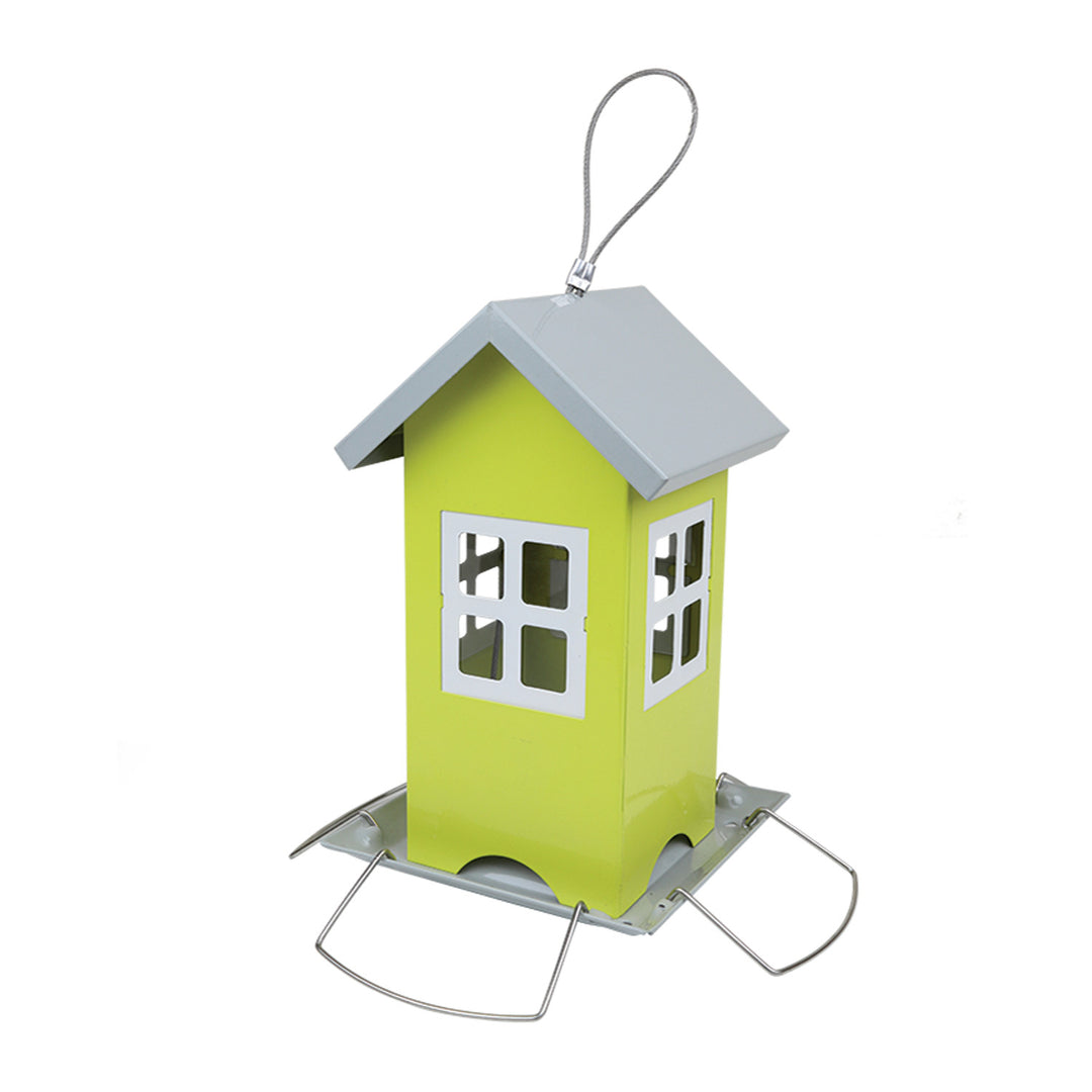 Metallfutterhaus - kleines Haus, Abmessungen: Breite 20,5 cm, Höhe 19,5 cm, Greenmill GR2028