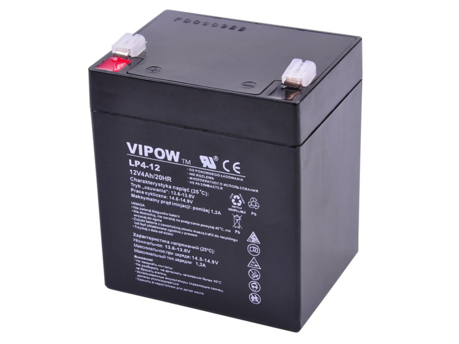 Vipow wartungsfreie 12V 4Ah Gel-Batterie für UPS