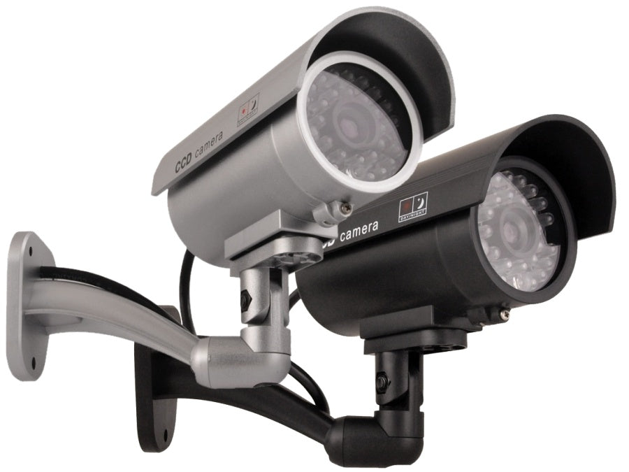 Realistische Kamera-Attrappe IR9000 B IR mit blinkender LED
