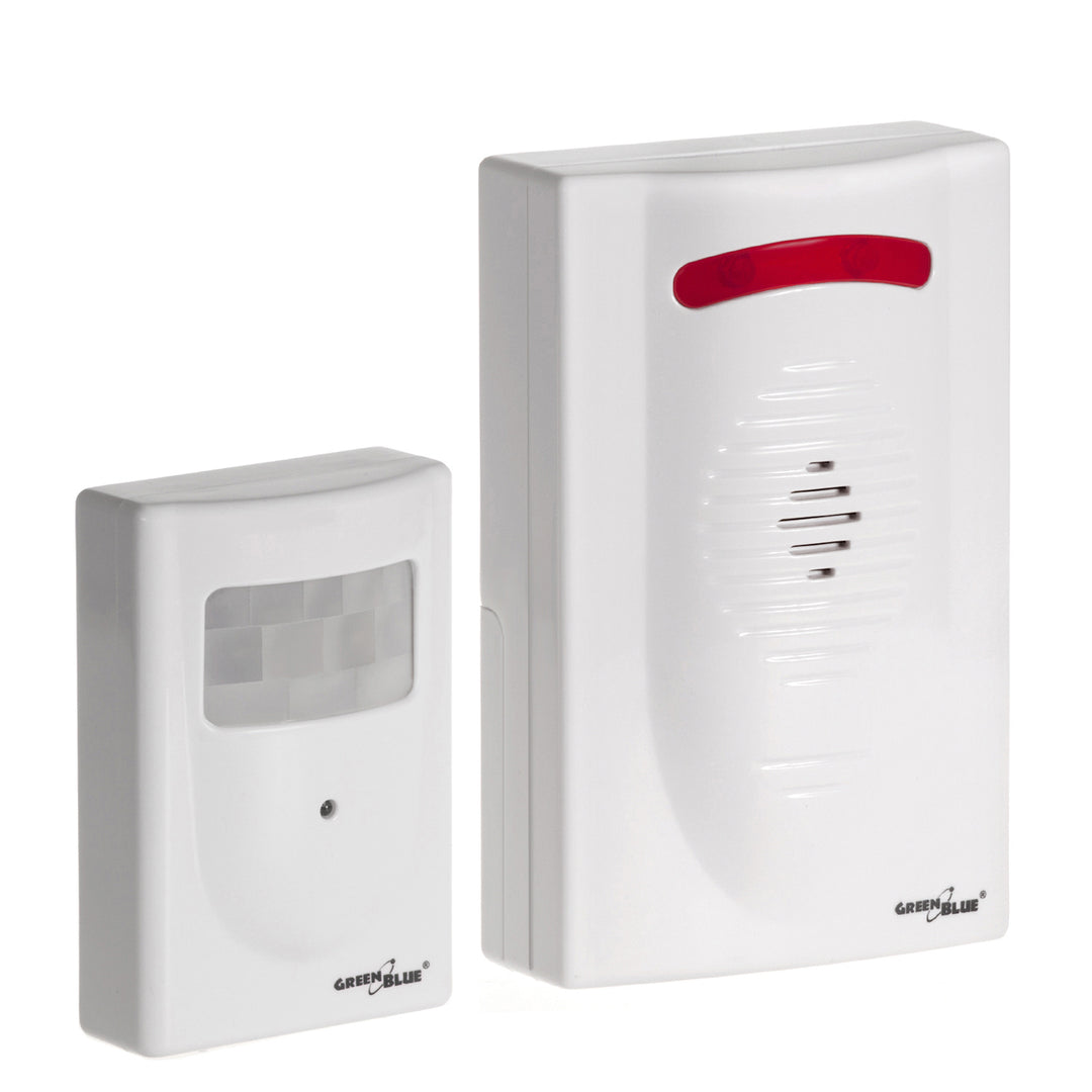 GreenBlue GB3400 Bewegungsmelder Alarm Sensor Funksignal IP44 Wireless Mini Alarm DC3400, IP44, bis 120m