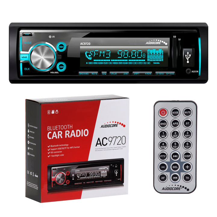 Radio Audiocore AC9720 B MP3 / WMA / USB / RDS / SD Bluetooth-Multicolor-Technologie, APT-X-Technologie