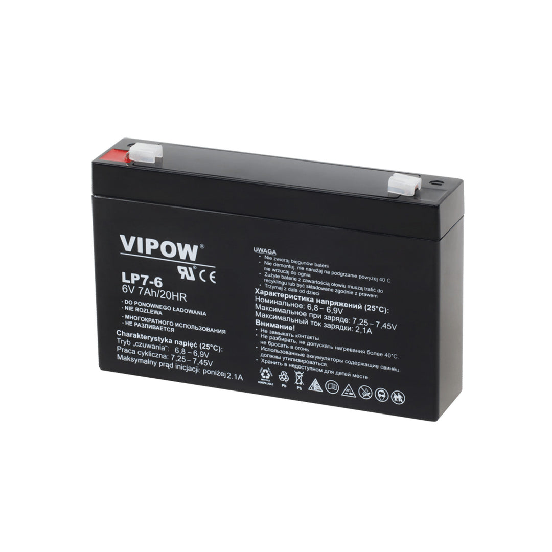 Vipow wartungsfreie 6V 7Ah Gel-Batterie für UPS