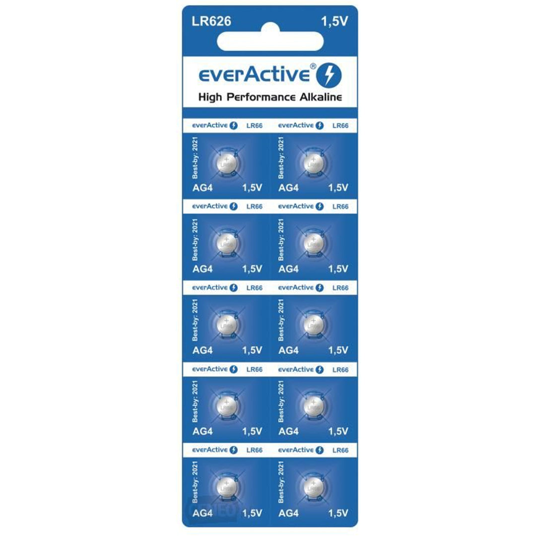10x im Blister AG4 G4 LR626 LR66 BL166 everActive
