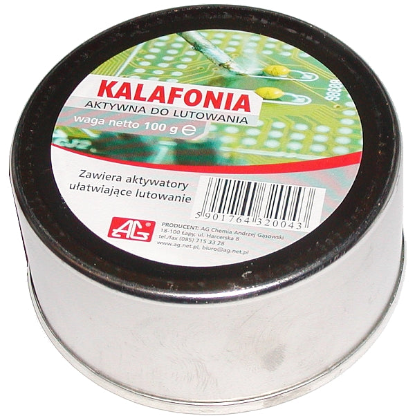 Lötharz 100g AG - Aktives Kolophonium mit Zusatz von Aktivatoren zur Erleichterung des Lötens