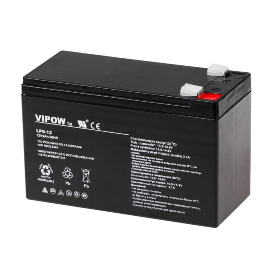Das Gel VIPOW 12V 9Ah Gel ist ideal für Alarmsysteme