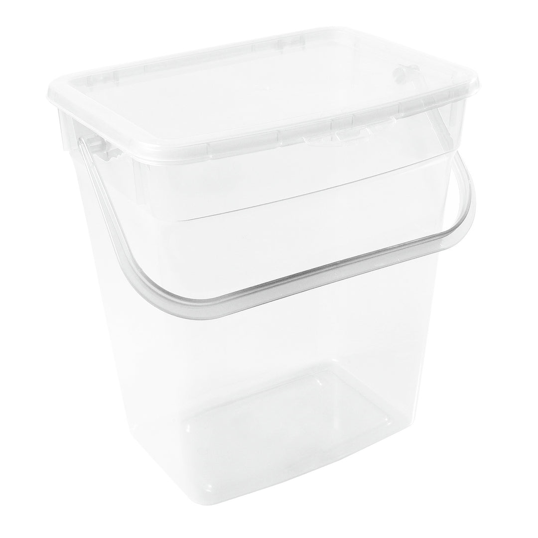 Waschpulver Aufbewahrungsbox mit Deckel Futterbehalter Behälter 6L Transparent