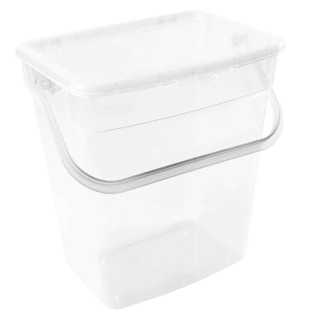 Waschpulver Aufbewahrungsbox mit Deckel Futterbehalter Behälter 10L Transparent