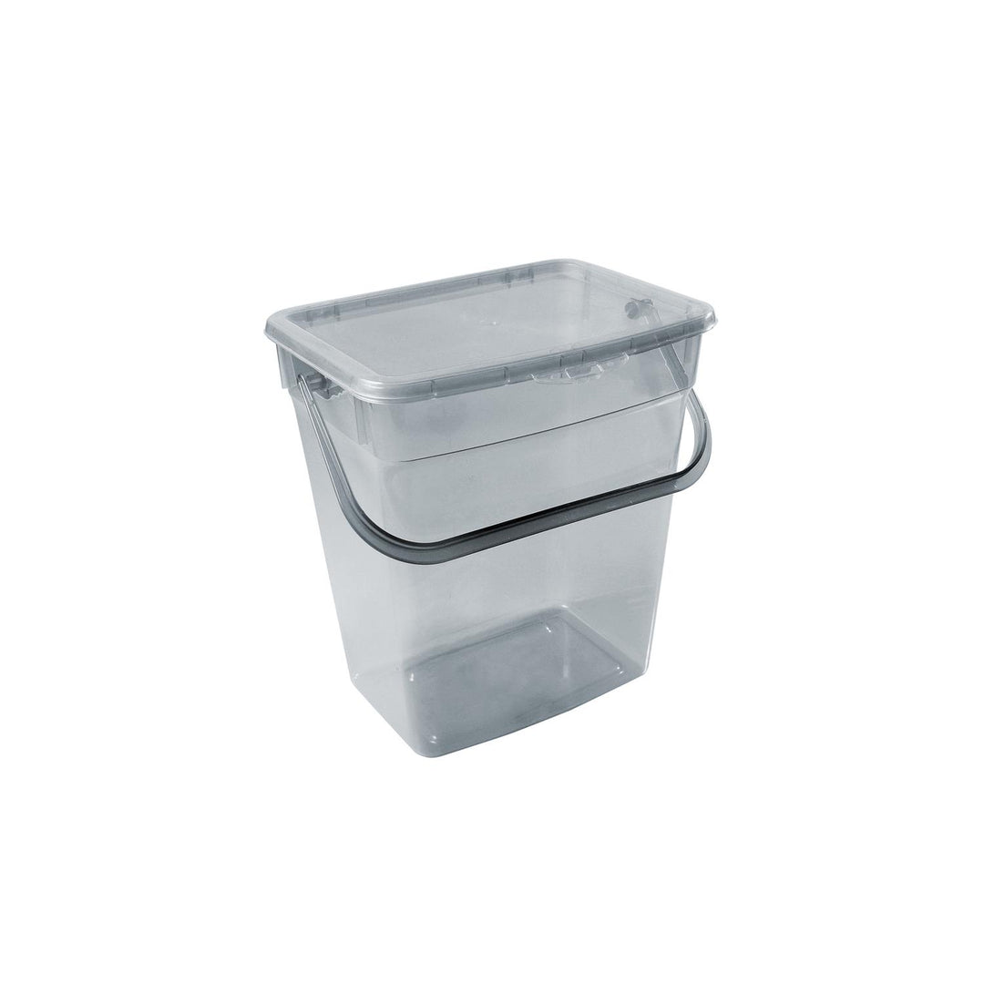 Waschpulver Aufbewahrungsbox mit Deckel Futterbehalter Behälter 6L Grau