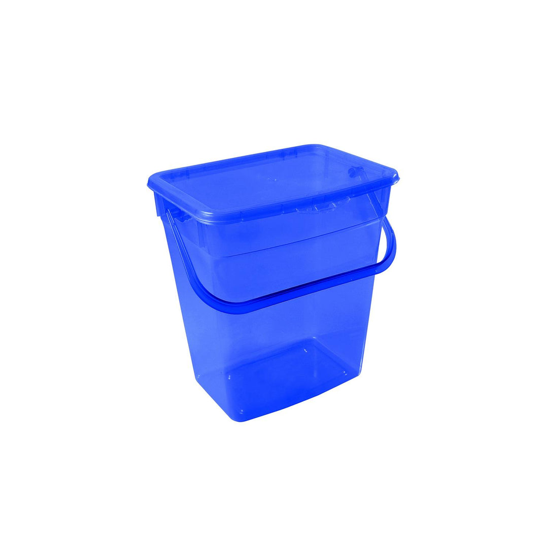 Waschpulver Aufbewahrungsbox mit Deckel Futterbehalter Behälter 6L Blau