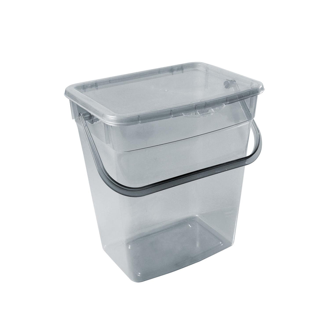 Waschpulver Aufbewahrungsbox mit Deckel Futterbehalter Behälter 10L Grau