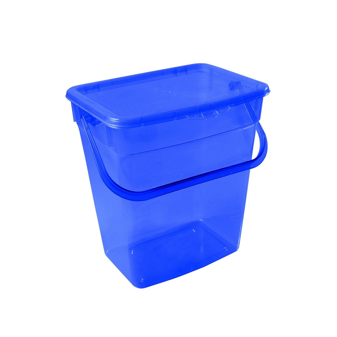 Waschpulver Aufbewahrungsbox mit Deckel Futterbehalter Behälter 10L Blau