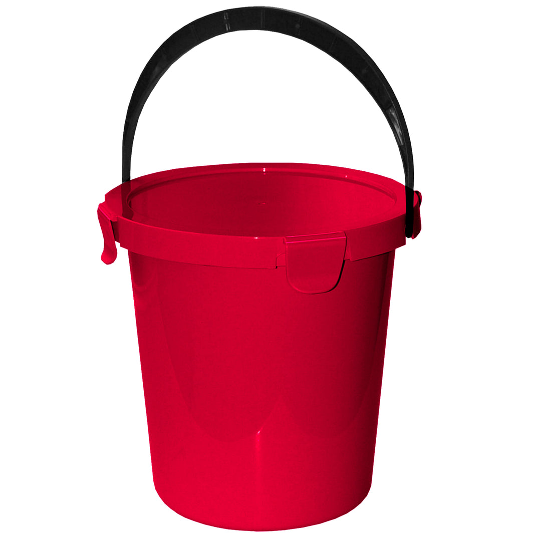 Plast Team Berry 5L Eimer mit Deckel und Griff rot