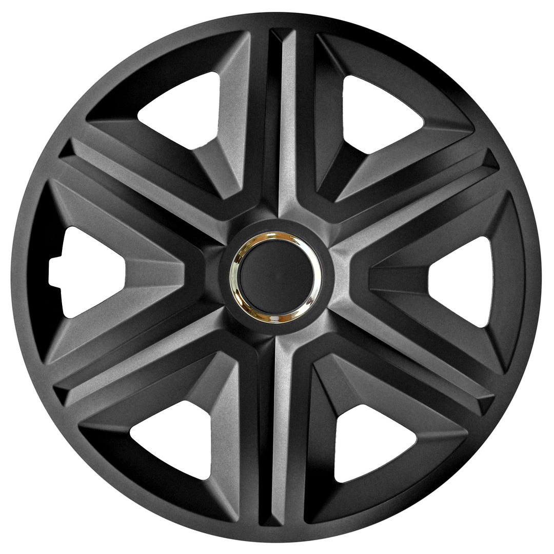 Universal Radkappen Radblenden Auto KFZ 4 Stück Graphit 15"