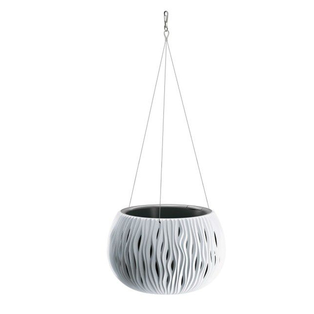 Hängender Topf mit Prosperplast Sandy Bowl DSK290WS S449 weiß