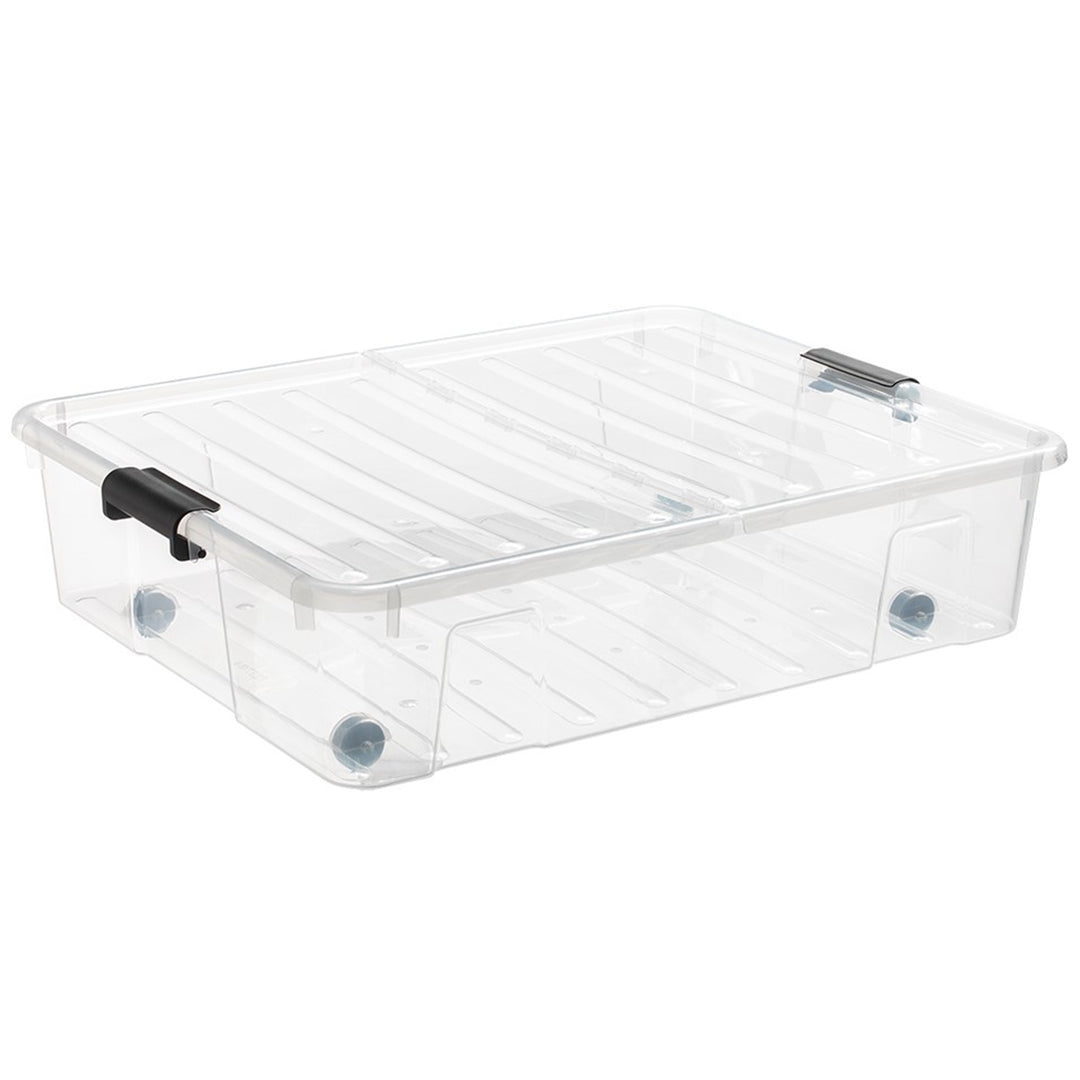 Behälter für Bett Plast Team Bedroller XL 49L transparent